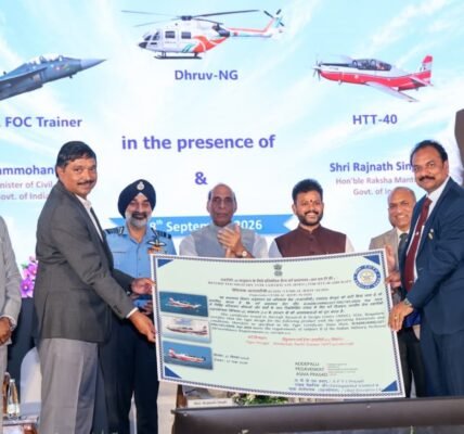 HAL handed over the Light Combat Aircraft-Tejas and HTT-40 to the Indian Air Force in Bengaluru today.
