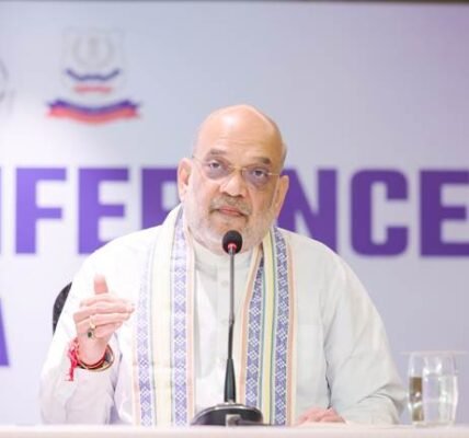 Home Minister Amit Shah addressed a press conference on narcotics control in Goa capital, Panaji.