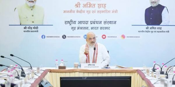 Home Minister Amit Shah chaired the third meeting of the Institute Body of the National Institute of Disaster Management (NIDM) in New Delhi today.
