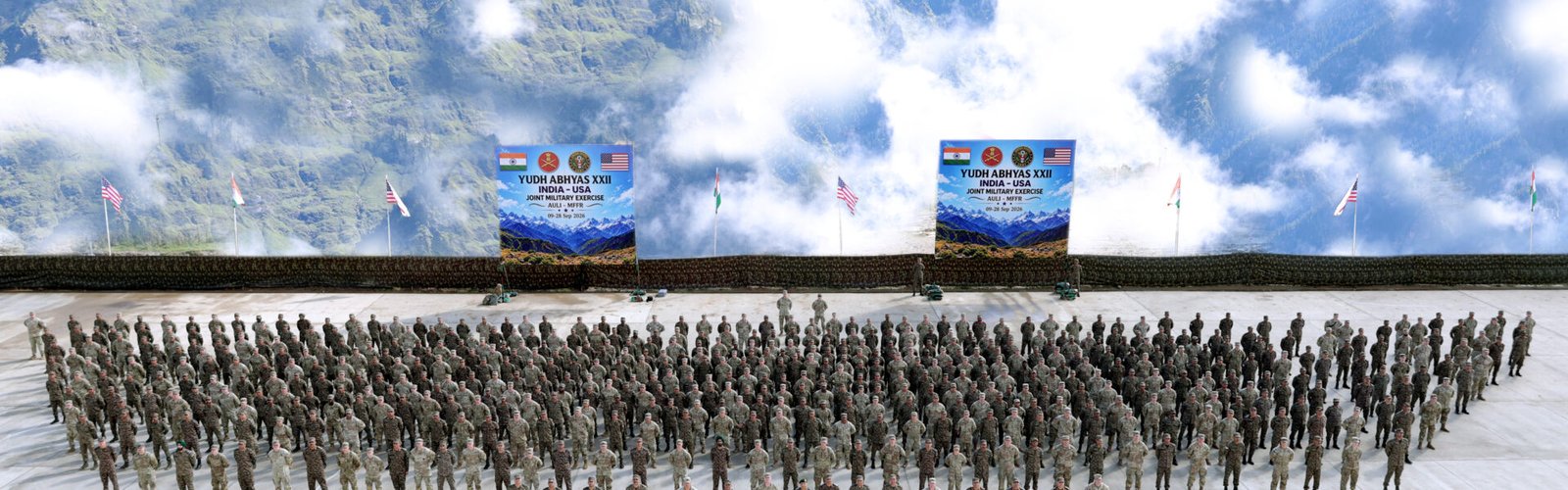 India-US joint military exercise Yudh Abhyas 2026 begins at Auli and Mahajan Range.