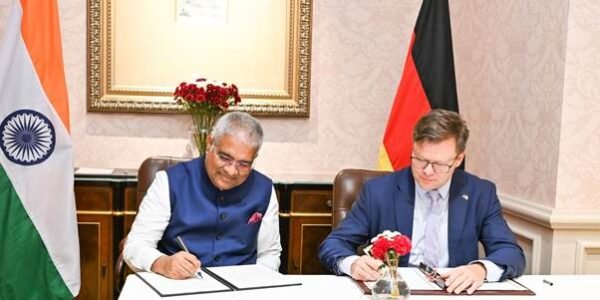 India and Germany signed a joint declaration on the conservation and wise use of wetlands of international importance.