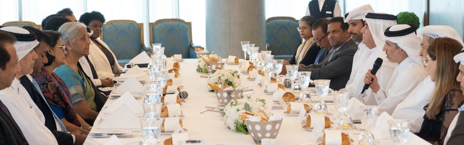 India and Qatar reviewed the progress of the $10 billion investment commitment in India.