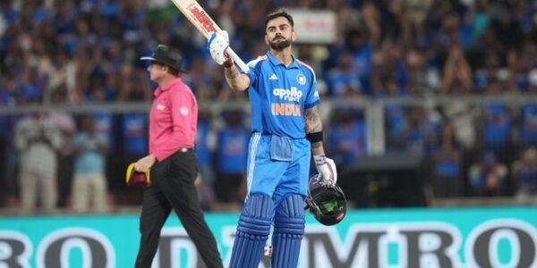India defeated West Indies by eight wickets in the ODI cricket match, thanks to centuries by Virat Kohli and Shubman Gill.