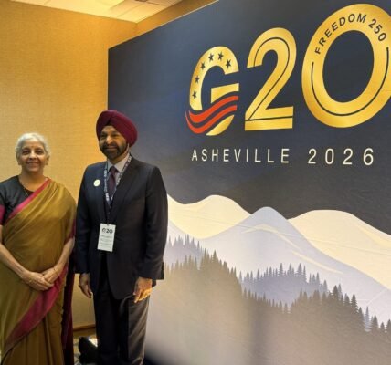 India has the potential to grow beyond its current rate of 7 to 8 percent World Bank President Ajay Banga.
