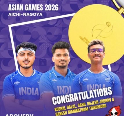 India won four gold medals today, putting up a magnificent performance at the Asian Games in Japan.