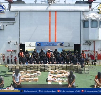 Major operation by Indian Coast Guard and Gujarat ATS in the Arabian Sea
