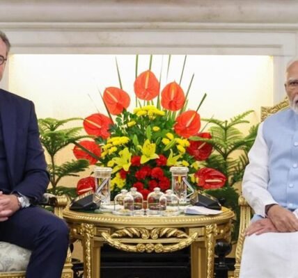 PM Modi held talks with Belgian Prime Minister Bart De Wever in New Delhi.