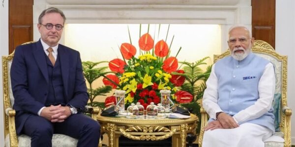 PM Modi held talks with Belgian Prime Minister Bart De Wever in New Delhi.