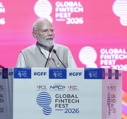 PM Modi inaugurated the Global Fintech Fest 2026 held in Mumbai.