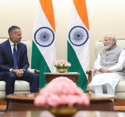 PM Modi met Prince Rahim Aga Khan V, the 50th Imam of the Ismaili community, in New Delhi.