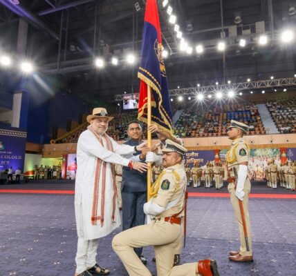President Colour to the Goa Police