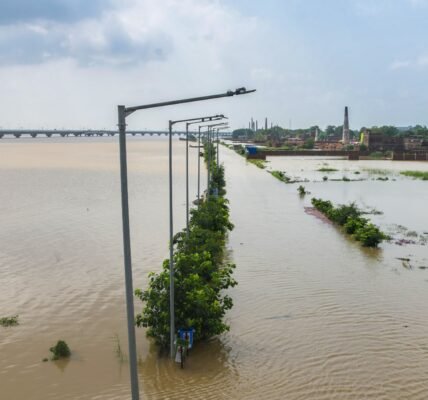 Several major rivers in Bihar, including the Ganga, Punpun, Gandak, and Kosi, are in spate.