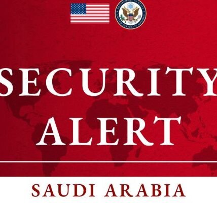US issued a security alert for Saudi Arabia