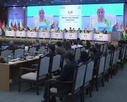 Union Finance Minister Nirmala Sitharaman inaugurated the meeting of BRICS heads of tax authorities in New Delhi.