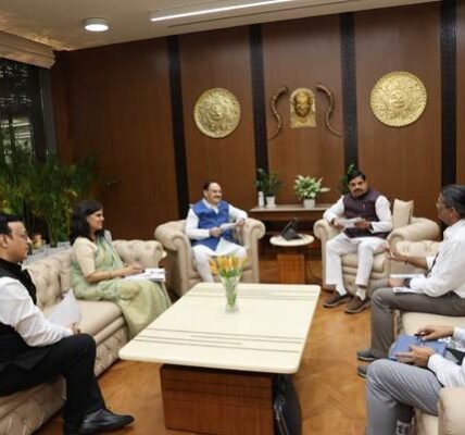 Union Health Minister J.P. Nadda met Madhya Pradesh CM Mohan Yadav and reviewed the progress of the health sector in the state