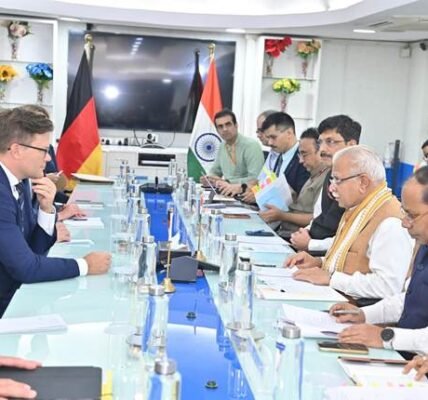Union Minister Manohar Lal held a bilateral meeting with German Federal Minister Carsten Schneider