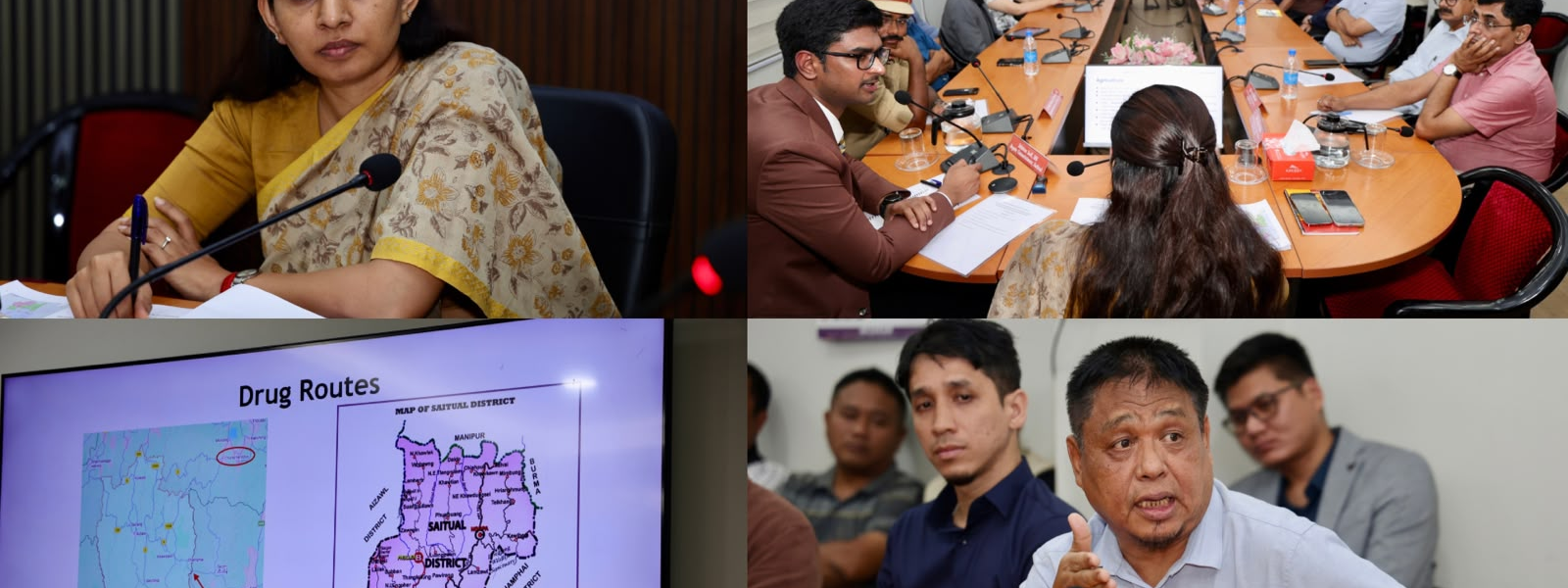 Union Minister of State for Defence Khadse chaired district review meetings in Saitual and Kolasib