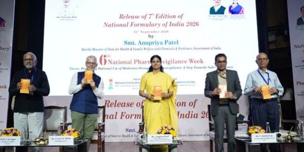 Union Minister of State for Health Anupriya Patel launched India 7th National Formulary 2026.