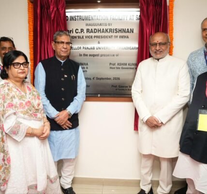 Vice President C.P. Radhakrishnan inaugurated the Advanced Instrumentation Facility and Technology Innovation Platform at Panjab University, Chandigarh.