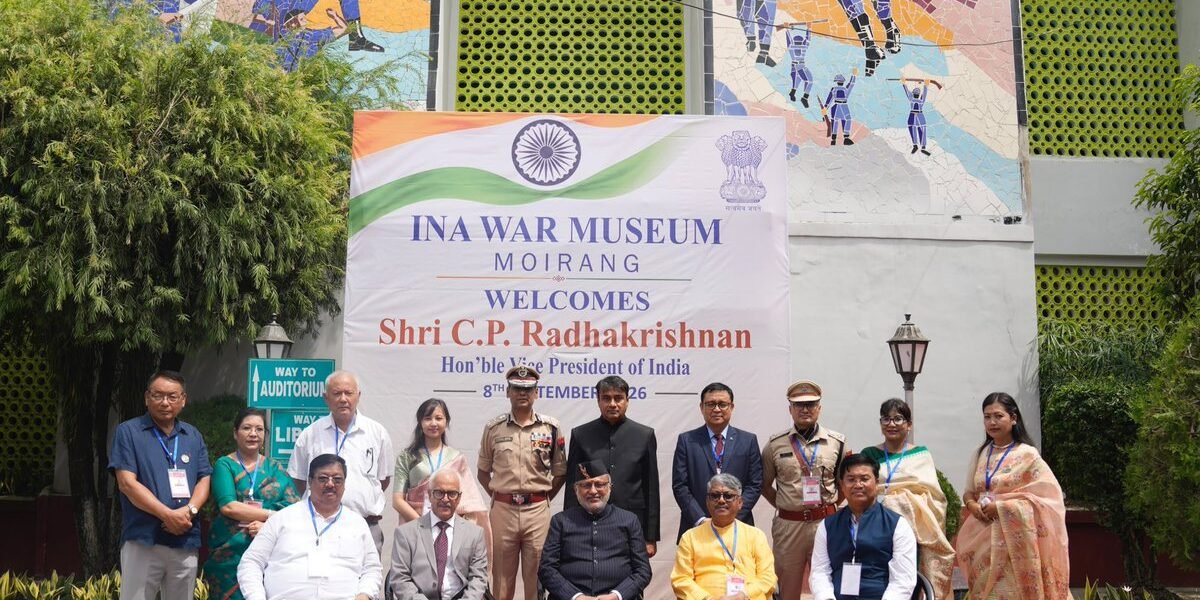 Vice President C.P. Radhakrishnan visited the INA Museum in Moirang and Sainik School Imphal.