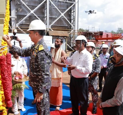 keel-laying ceremony for the first vessel of the Indian Navy Next Generation Missile Vessel (NGMV) project was held at Cochin Shipyard Limited in Kochi