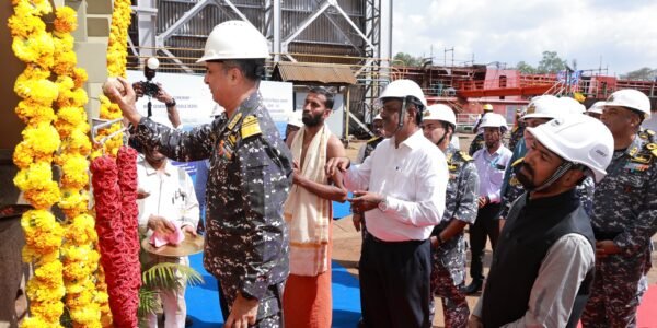 keel-laying ceremony for the first vessel of the Indian Navy Next Generation Missile Vessel (NGMV) project was held at Cochin Shipyard Limited in Kochi