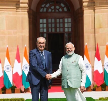 Bilateral talks were held between PM Modi and Swiss President Guy Parmelin in New Delhi