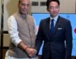 Defence Minister Rajnath Singh met with Japanese Defence Minister Shinjiro Koizumi in the Philippines.