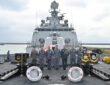 INS Sahyadri has arrived at the South Korean naval port of Busan to participate in the IN-ROKN bilateral exercise.