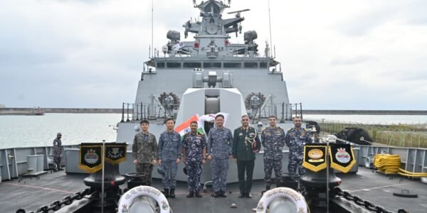 INS Sahyadri has arrived at the South Korean naval port of Busan to participate in the IN-ROKN bilateral exercise.