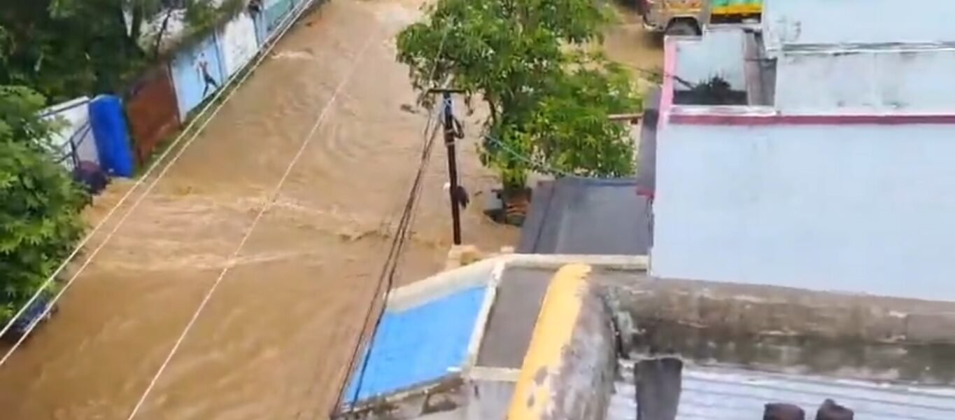 In Odisha, daily life has been severely affected due to persistent heavy rainfall following a cyclonic storm.