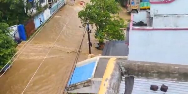 In Odisha, daily life has been severely affected due to persistent heavy rainfall following a cyclonic storm.