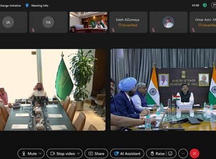India and Saudi Arabia discussed a bilateral power interconnection initiative.