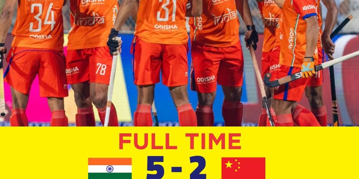 India defeated China in the Asian Champions Trophy hockey tournament yesterday.