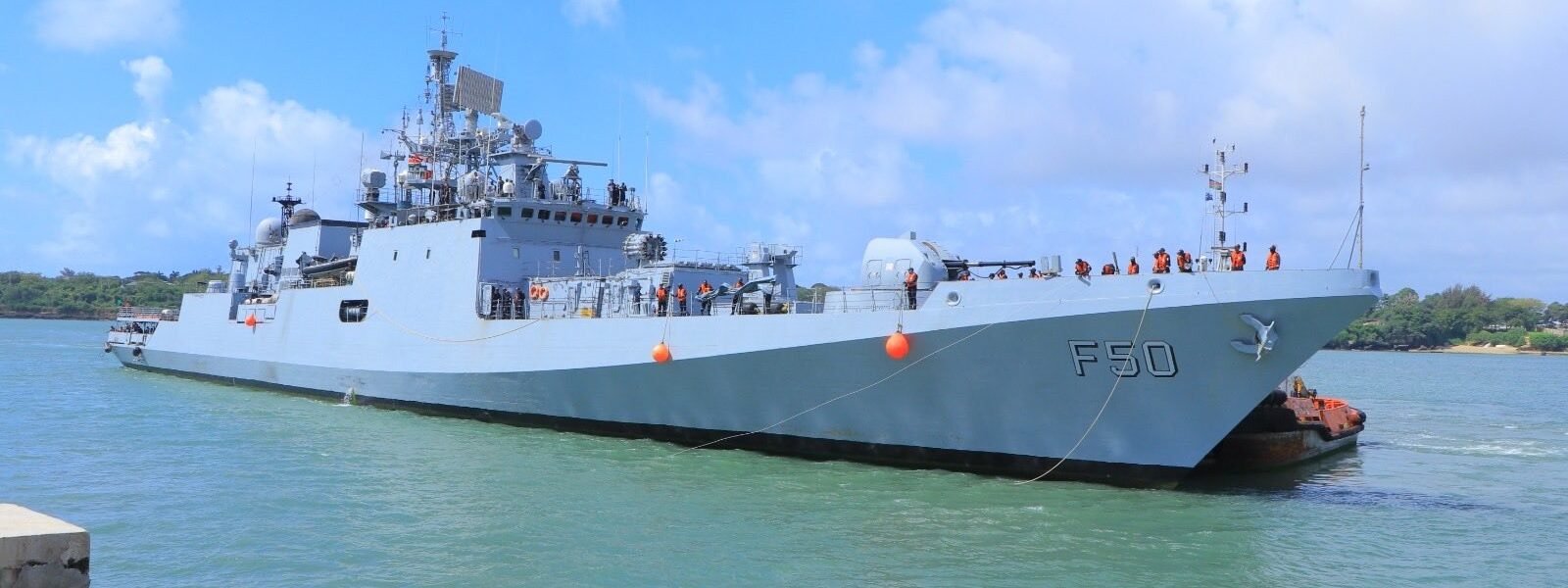 Indian Naval Ship Tarkash arrived at Mombasa, Kenya, on a goodwill visit