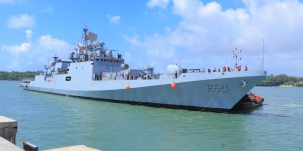 Indian Naval Ship Tarkash arrived at Mombasa, Kenya, on a goodwill visit