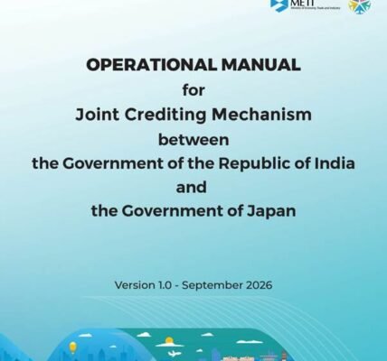 Joint launch of operational guidelines for the India-Japan Joint Crediting Mechanism (JCM)