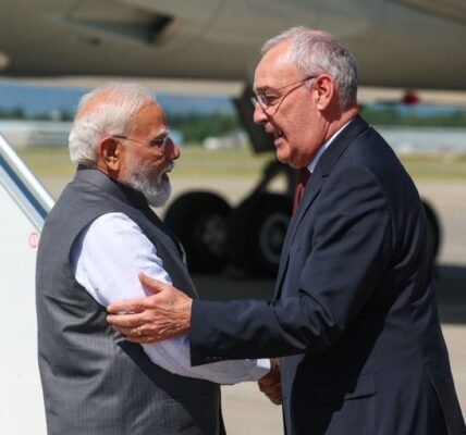 Modi and Swiss President Guy Parmelin
