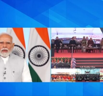 PM Modi inaugurated projects worth approximately Rs 3,350 crore in Ladakh.