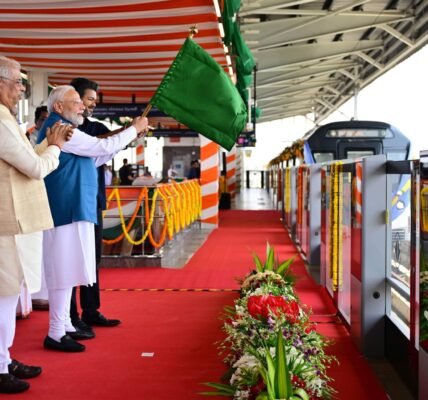 PM Modi inaugurated the Poonamallee-Vadapalani section of the Chennai Metro Rail project.