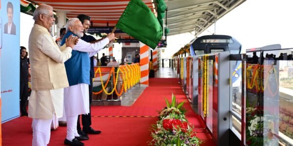 PM Modi inaugurated the Poonamallee-Vadapalani section of the Chennai Metro Rail project.