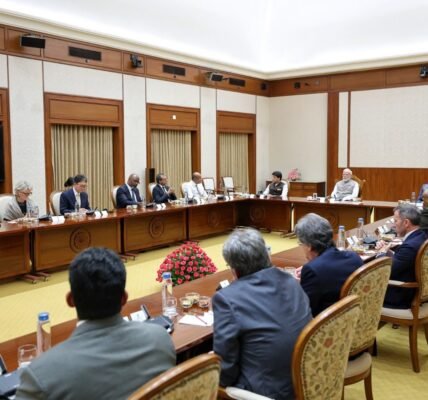 PM Modi interacted with the board members of the Global System for Mobile Communications Association (GSMA).