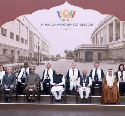 PM Modi met with the parliamentary delegations from BRICS nations
