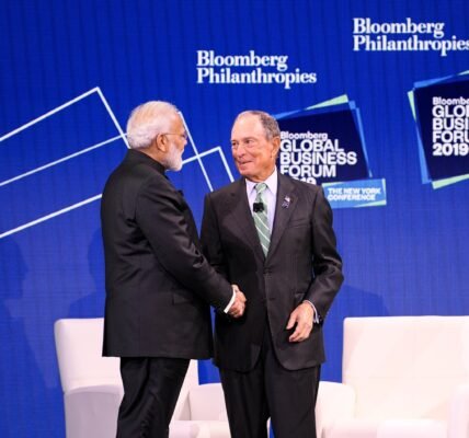 PM Modi welcomed Bloomberg plans to expand its presence in India.