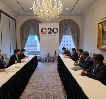 Piyush Goyal held bilateral meetings with the trade ministers of France, Canada, Saudi Arabia, and South Korea on the sidelines of the G-20 trade ministers meeting