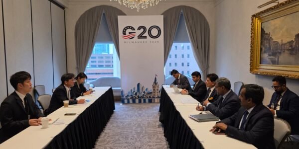 Piyush Goyal held bilateral meetings with the trade ministers of France, Canada, Saudi Arabia, and South Korea on the sidelines of the G-20 trade ministers meeting