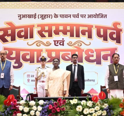 President Droupadi Murmu attended the Seva Samman Parv