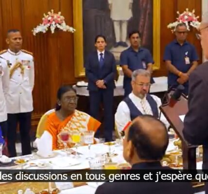 President hosted a banquet at Rashtrapati Bhavan in honor of the President of Switzerland