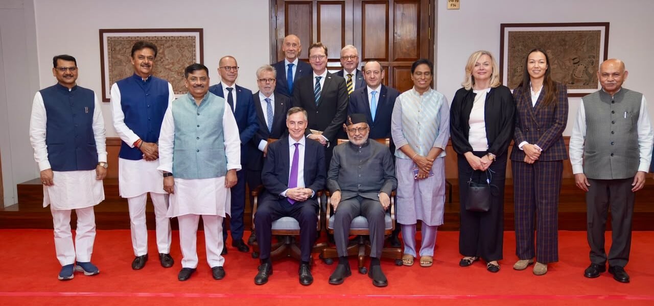 Vice President C. P. Radhakrishnan met with a delegation from the European Parliament Committee on Foreign Affairs.