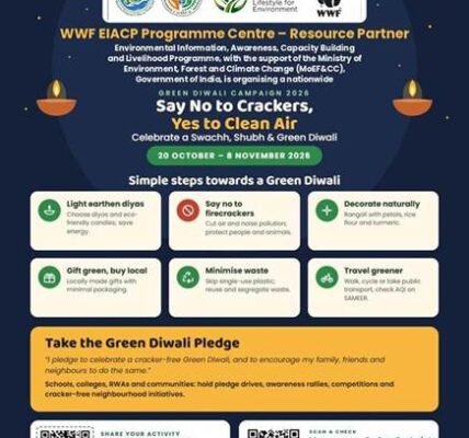 WWF-India EIACP launched a nationwide Green Diwali campaign